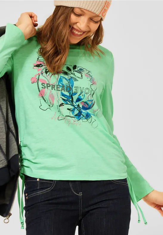 CECIL Shirt met lange mouwen en fotoprint