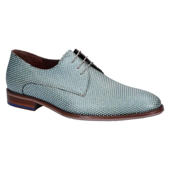 Floris van Bommel De Netter 10.09 Veterschoen blue green metallic
