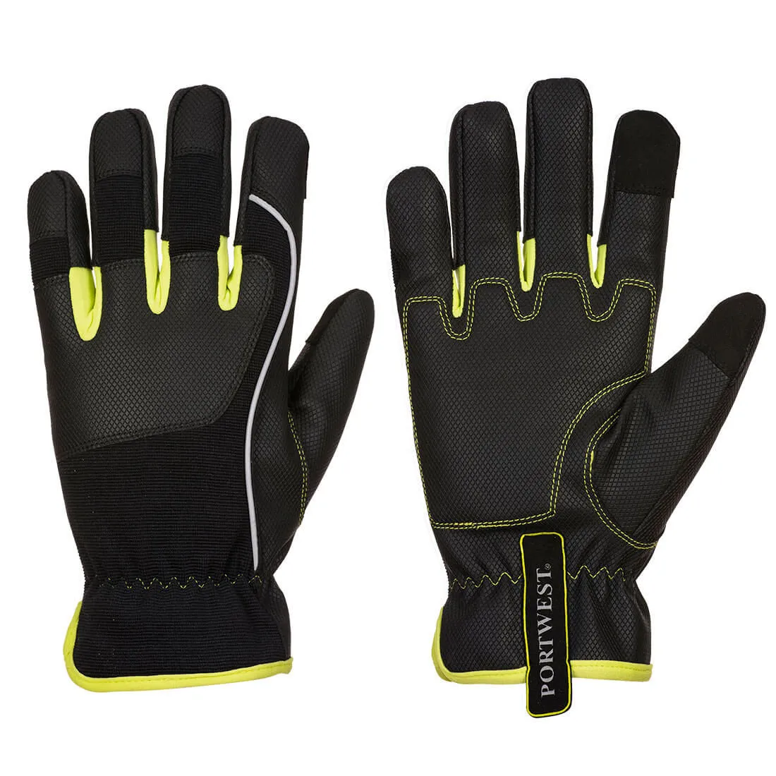 HANDSCHOEN PW3 TRADESMAN A771 - ZWART/GEEL - M