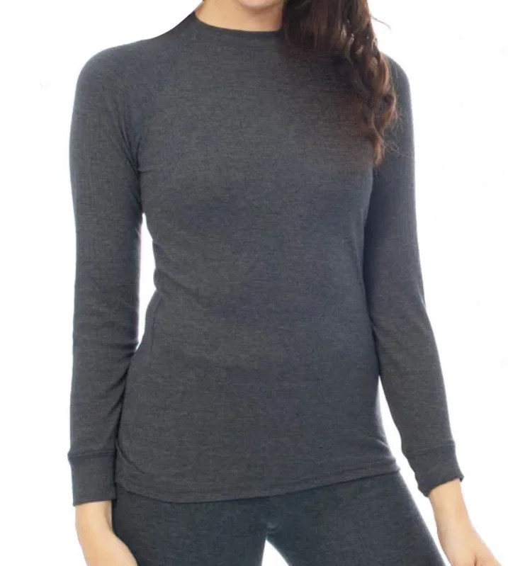 Heatkeeper Thermo shirt dames - Lange mouw - Antraciet