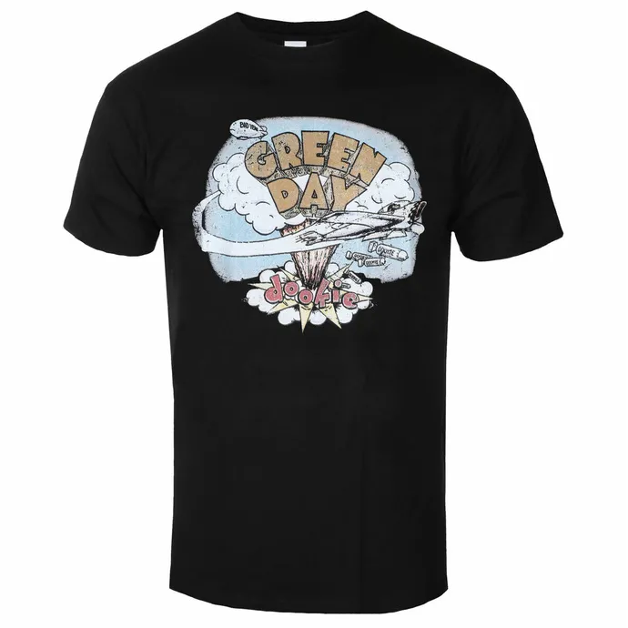 Heren T-shirt Green Day - Dookie - Zwart - ROCK OFF