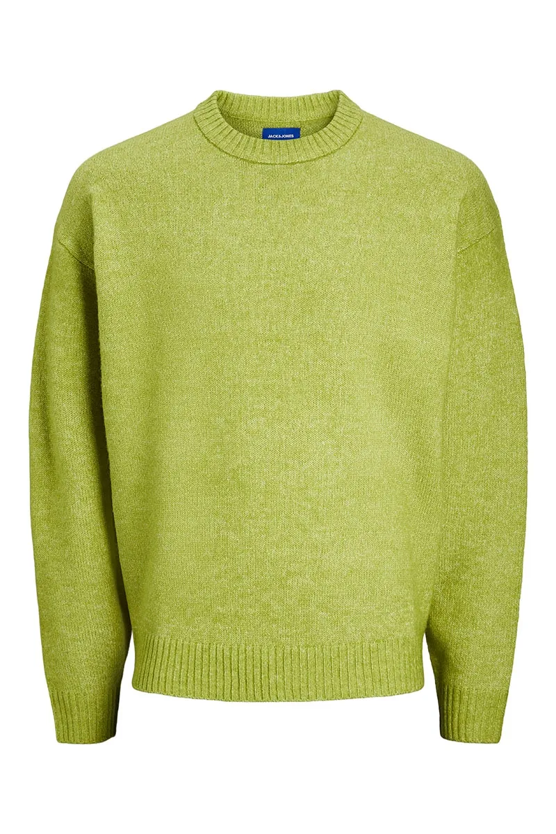   Jack & Jones  Ollie Knit Crew Neck Lima Bean Green