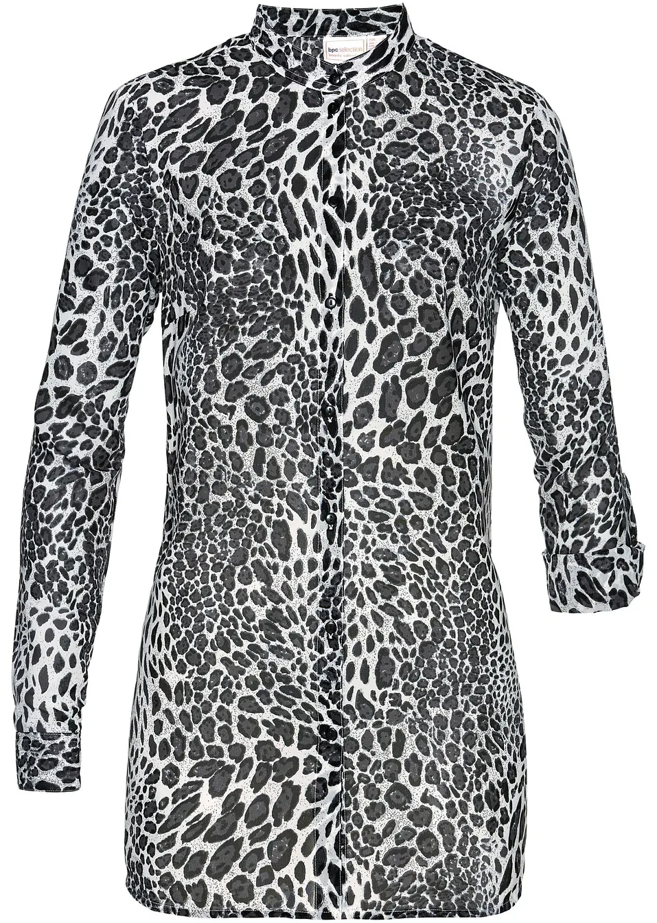 Lange blouse van chiffon   