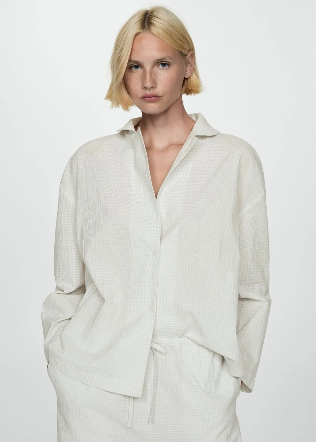 Lange katoenen pyjama