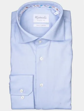 Michaelis Business hemd lange mouw blauw  pmuh10001b/m