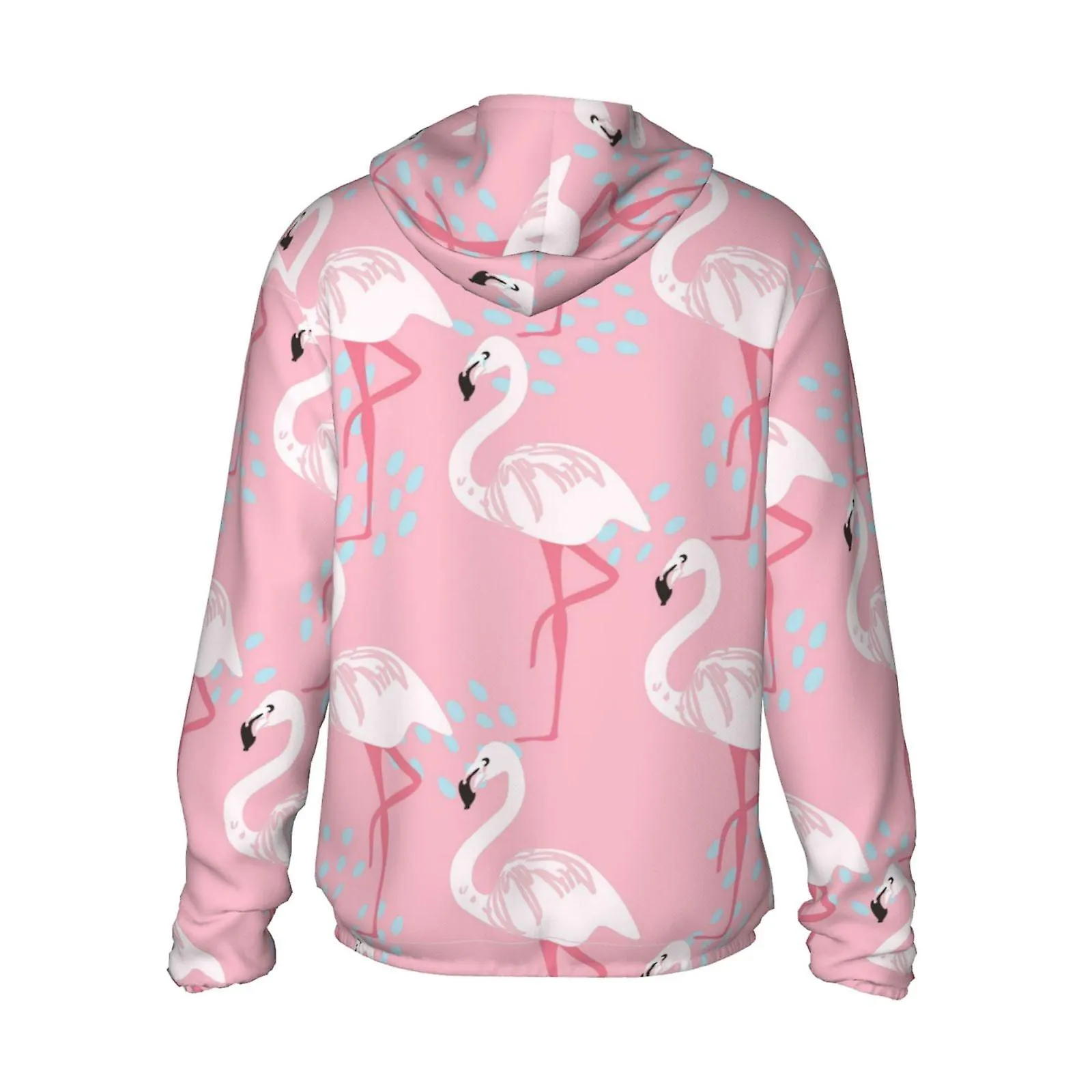 Roze Donut en Blauwe UPF 50+ Zonbeschermingskleding met lange mouwen, Vissersshirt Lange mouw Zip kl2494