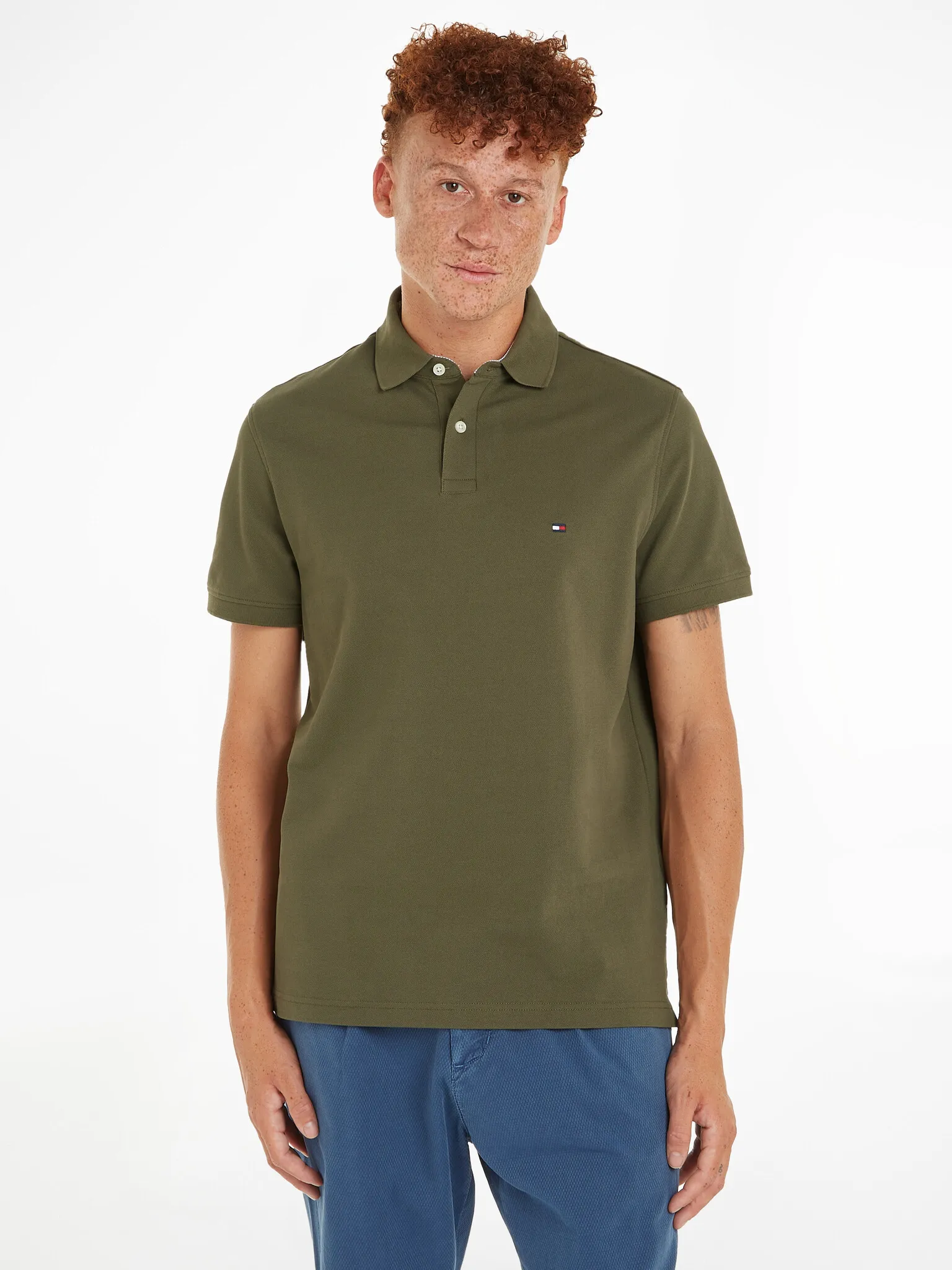 Tommy Hilfiger Polo Army Green (MW0MW17770 - RBN)