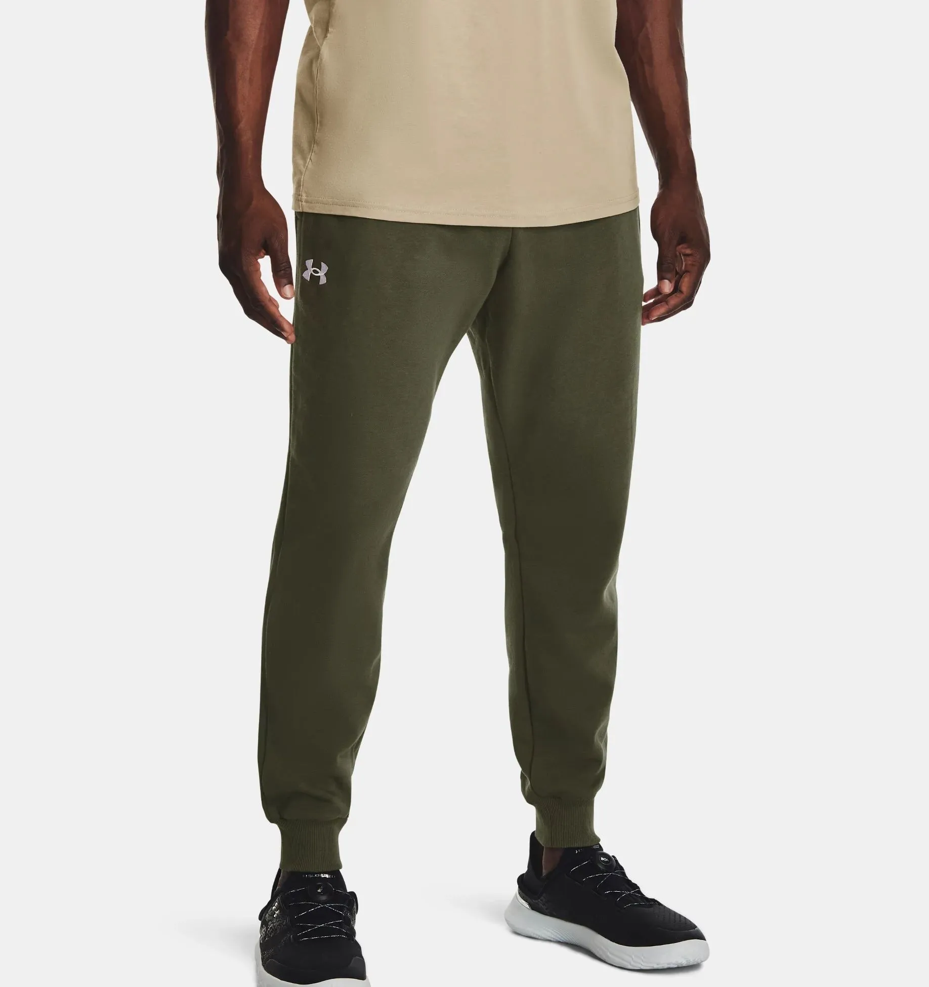 Under Armour Rival Fleece Hoodie Marine OD Green White - 390